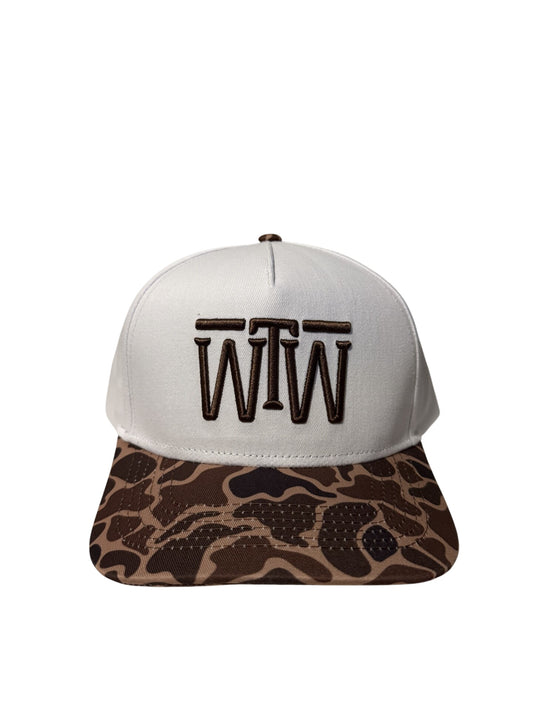 Duck Camo & White WTW Hat