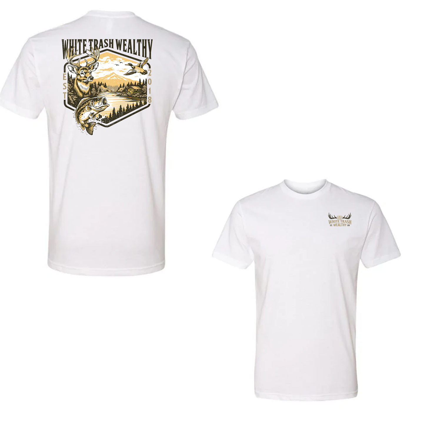 White Fish & Deer Shirt