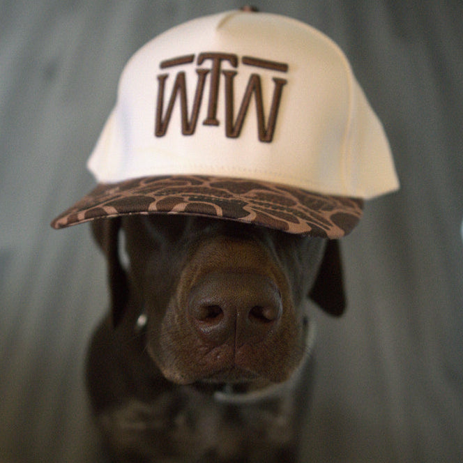 Duck Camo & White WTW Hat